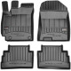 Car rubber floor mats black HYUNDAI KONA (2017-...) 3D FROGUM