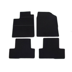Car textile mats black TOYOTA COROLLA VERSO (2002-2004) ELEGANT