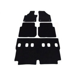 Car textile mats black VW TOURAN (7s.) (2015-...) LUXUS