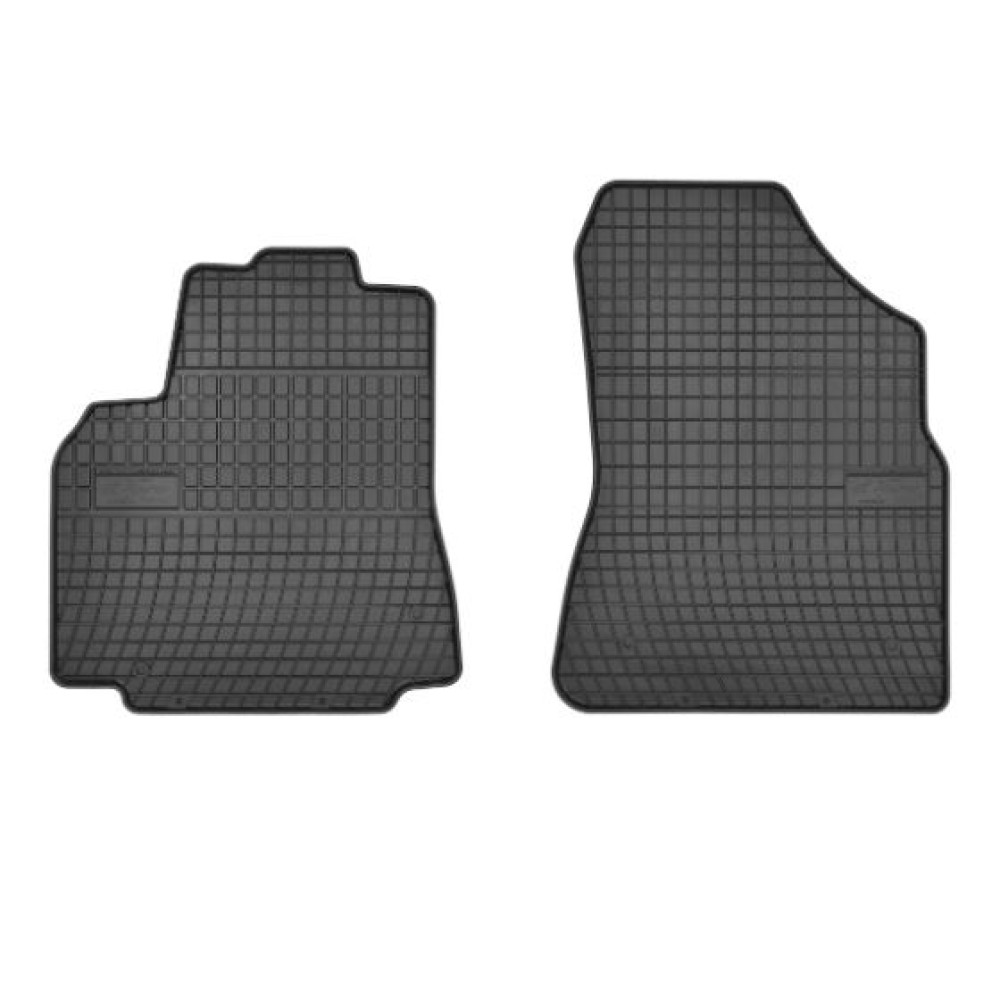 Car rubber floor mats front black CITROEN BERLINGO II (2008-2018) NEGRO