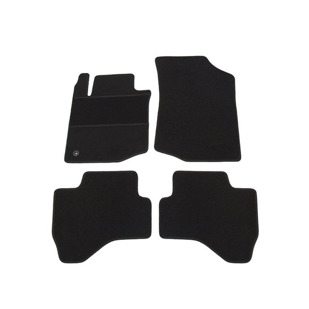 Car textile mats black TOYOTA AYGO (2005-2014) ECONOMIC