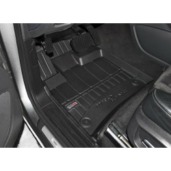 Car rubber floor mats black PEUGEOT RIFTER (2018-...) 3D FROGUM