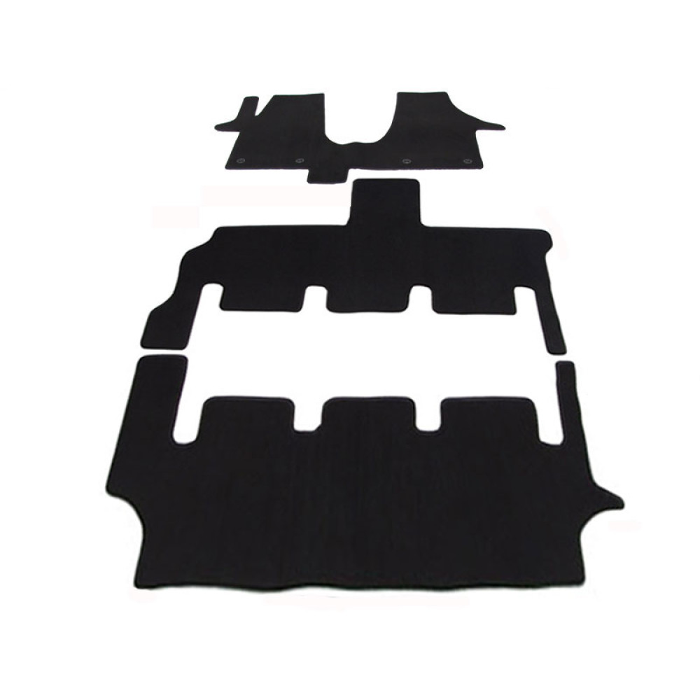 Car textile mats black VW T5/T6 Multivan separate mats (2003-...) LUXUS , 1 door in the 2nd row