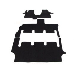 Alfombrillas textiles negras para coche VW T5/T6 Multivan (2003-...) LUXUS, 1 puerta en la 2ª fila