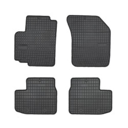 Car rubber floor mats black OPEL AGILA B (2008-...) NEGRO