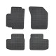 Car rubber floor mats black OPEL AGILA B (2008-...) NEGRO