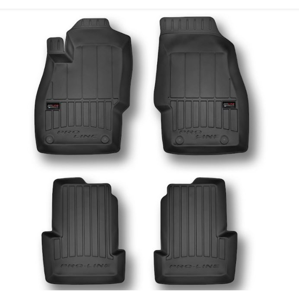 Car rubber floor mats black OPEL CORSA D (2006-2014) 3D FROGUM