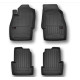 Car rubber floor mats black OPEL CORSA D (2006-2014) 3D FROGUM