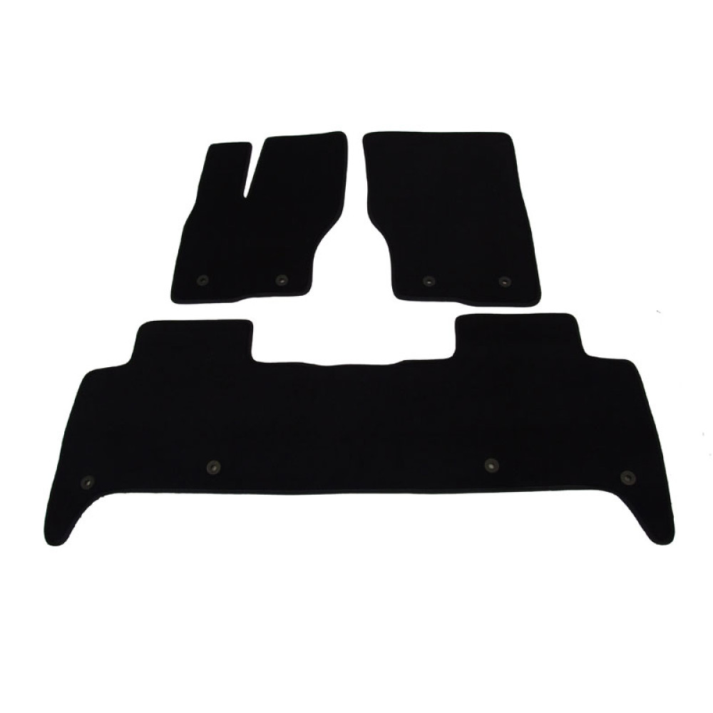 Car textile mats black LAND ROVER DISCOVERY (2017-...) LUXUS
