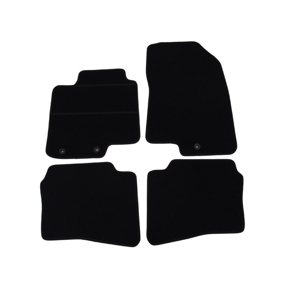 Car textile mats black HYUNDAI i20 (2008-...) ECONOMIC