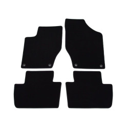 Alfombrillas textiles negras para coche CITROEN C4 II (2010-...) LUXUS
