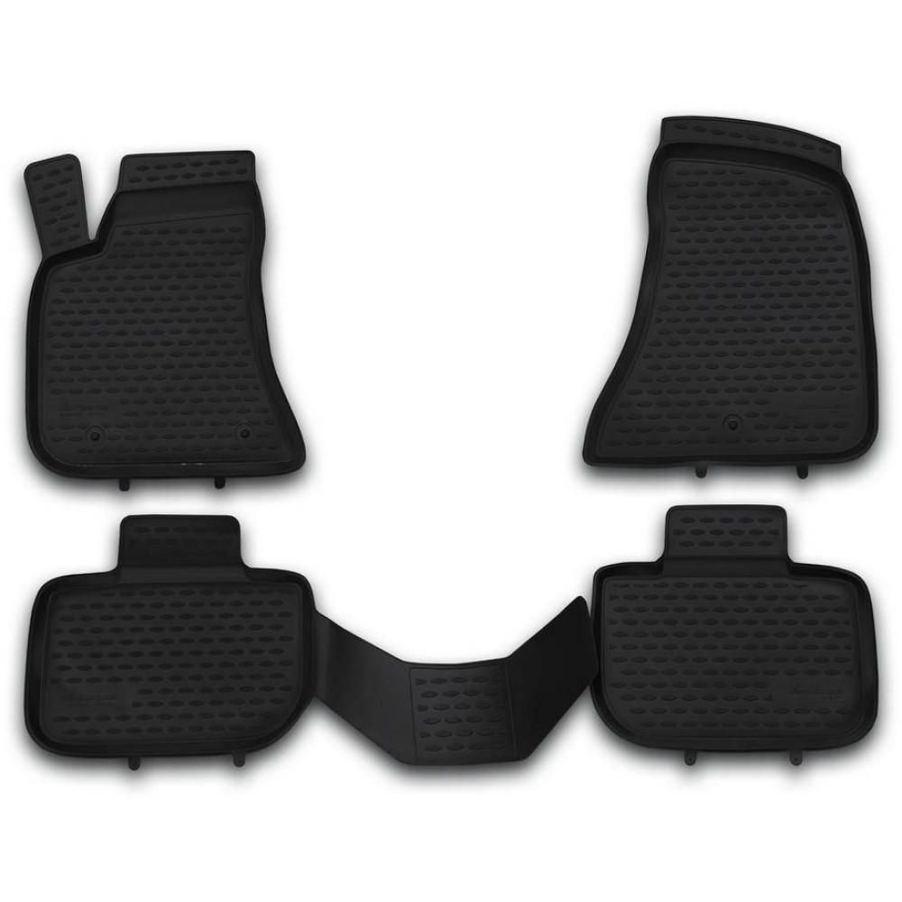 Car rubber floor mats black NOVLINE CHRYSLER 300C (2011-2015)