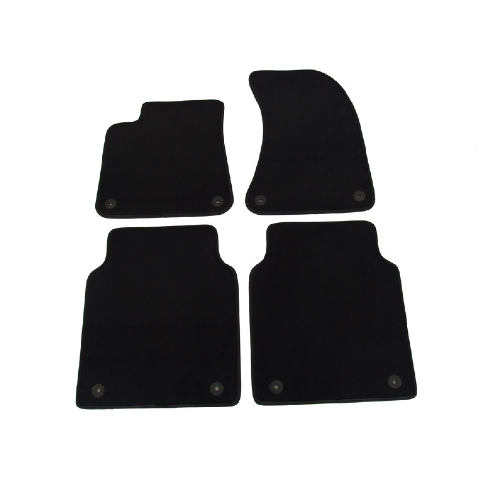 Car textile mats black AUDI A8 LONG (2010-...) LUXUS