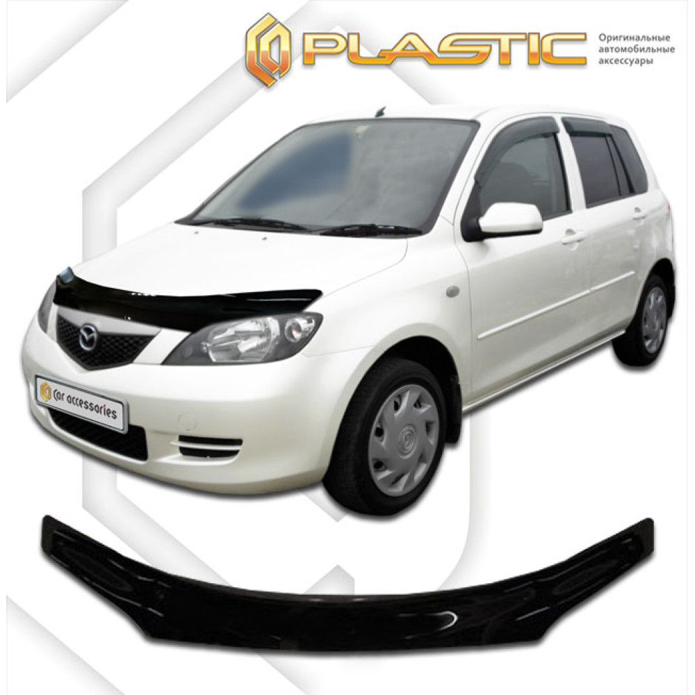 Hood guard black MAZDA 2 (2002-2007) CA-PLASTIC