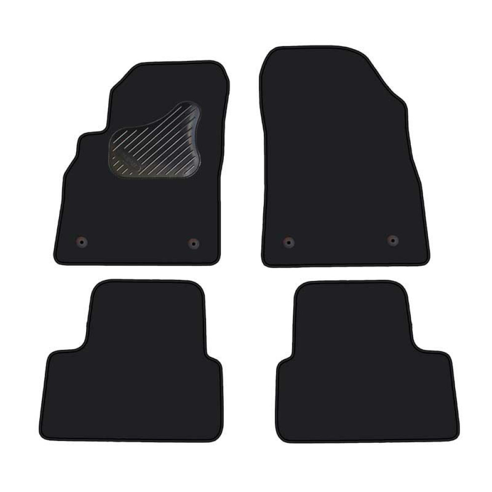 Car textile mats black OPEL ASTRA J (2009-...) ECONOMIC