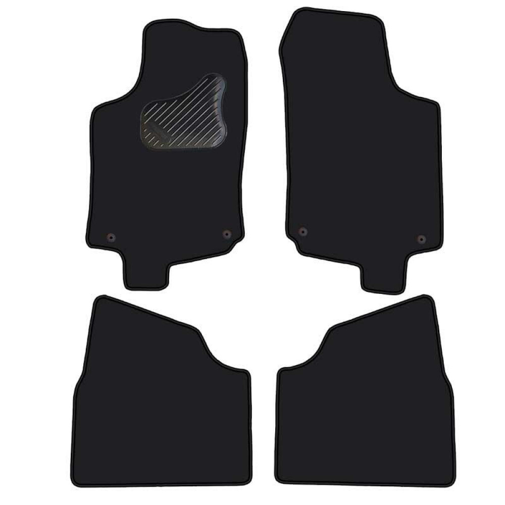 Car textile mats black OPEL CORSA C (2000-2006) ECONOMIC