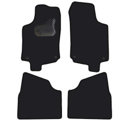Alfombrillas textiles negras para coche OPEL CORSA C (2000-2006) ECONÓMICAS