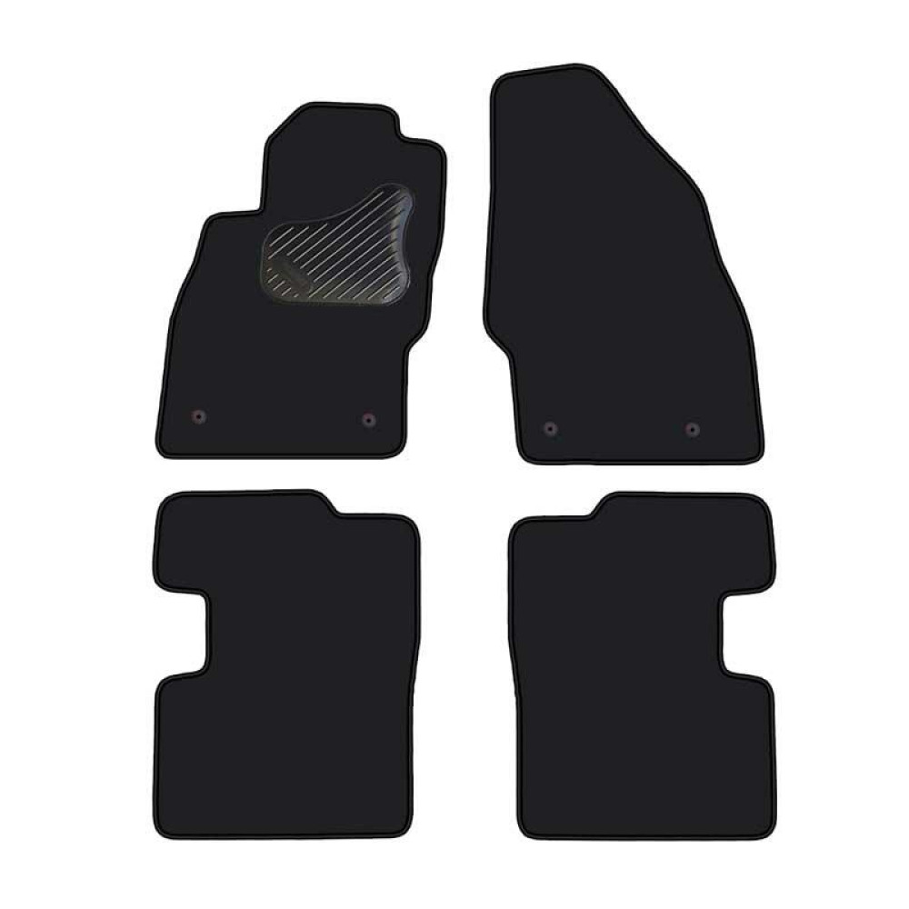 Car textile mats black OPEL CORSA D (2006-...) ECONOMIC