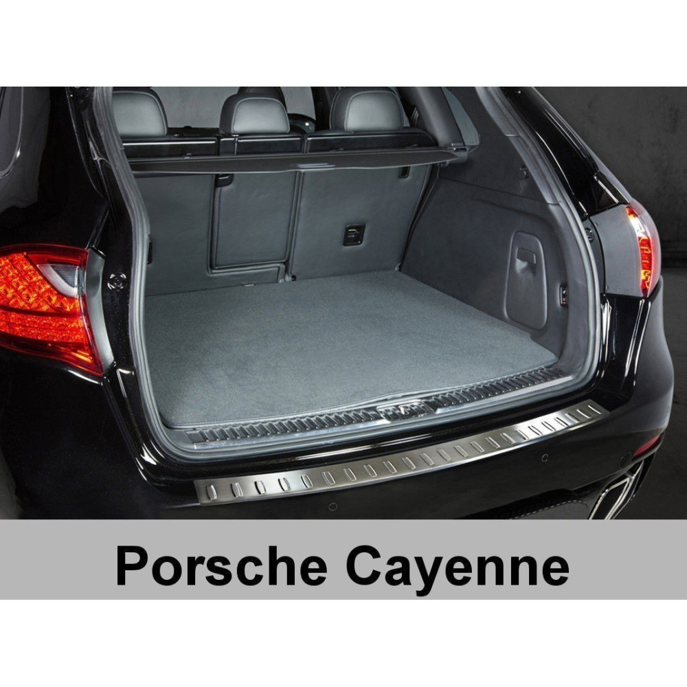 Chrome rear bumper pad PORSCHE CAYENNE (2010-...) 2/35180