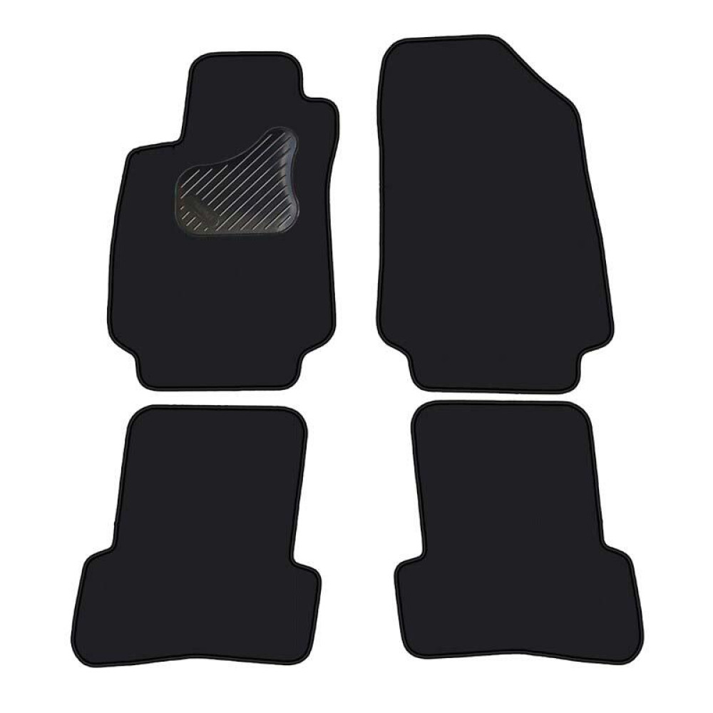 Car textile mats black RENAULT CLIO III (2005-2012) ECONOMIC