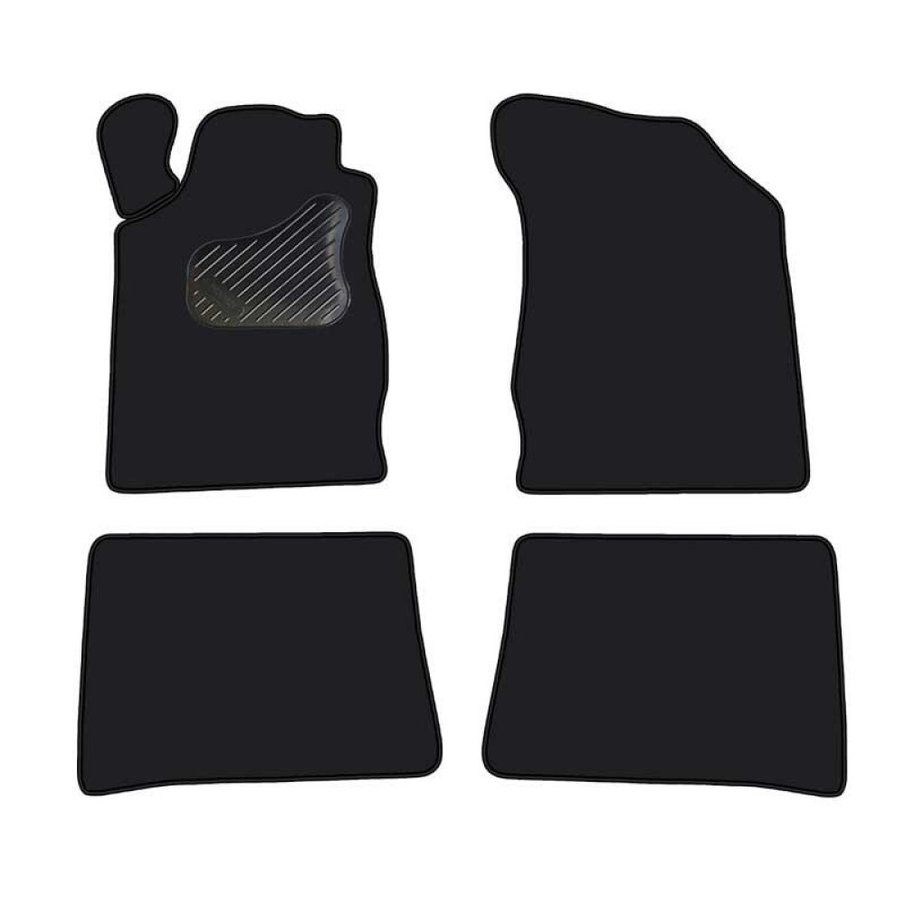 Car textile mats black RENAULT CLIO II (1998-2005) ECONOMIC