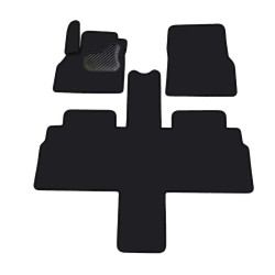 Alfombrillas textiles negras para coche RENAULT ESPACE (5s.)(2002-2014) ECONOMIC (LT)