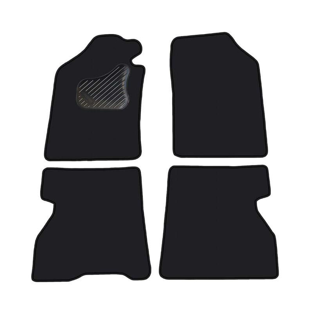 Car textile mats black RENAULT KANGOO (5s.)(1997-2007) ECONOMIC