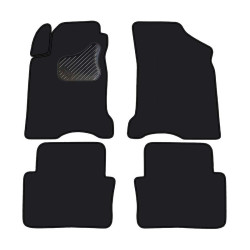 Alfombrillas textiles negras para coche RENAULT LAGUNA (2001-2007) ECONÓMICAS