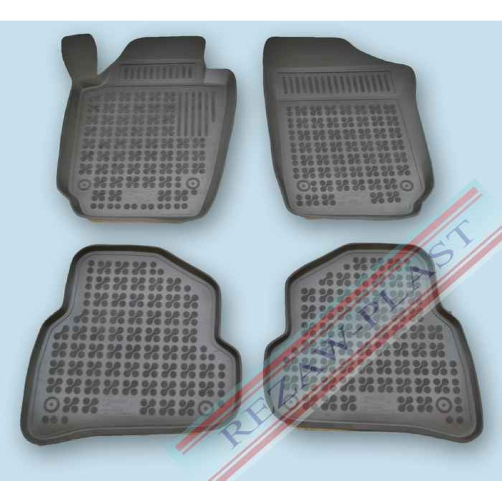 Car rubber floor mats black VOLKSWAGEN POLO V (2009-...)  200110