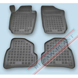 Car rubber floor mats black VOLKSWAGEN POLO V (2009-...)  200110