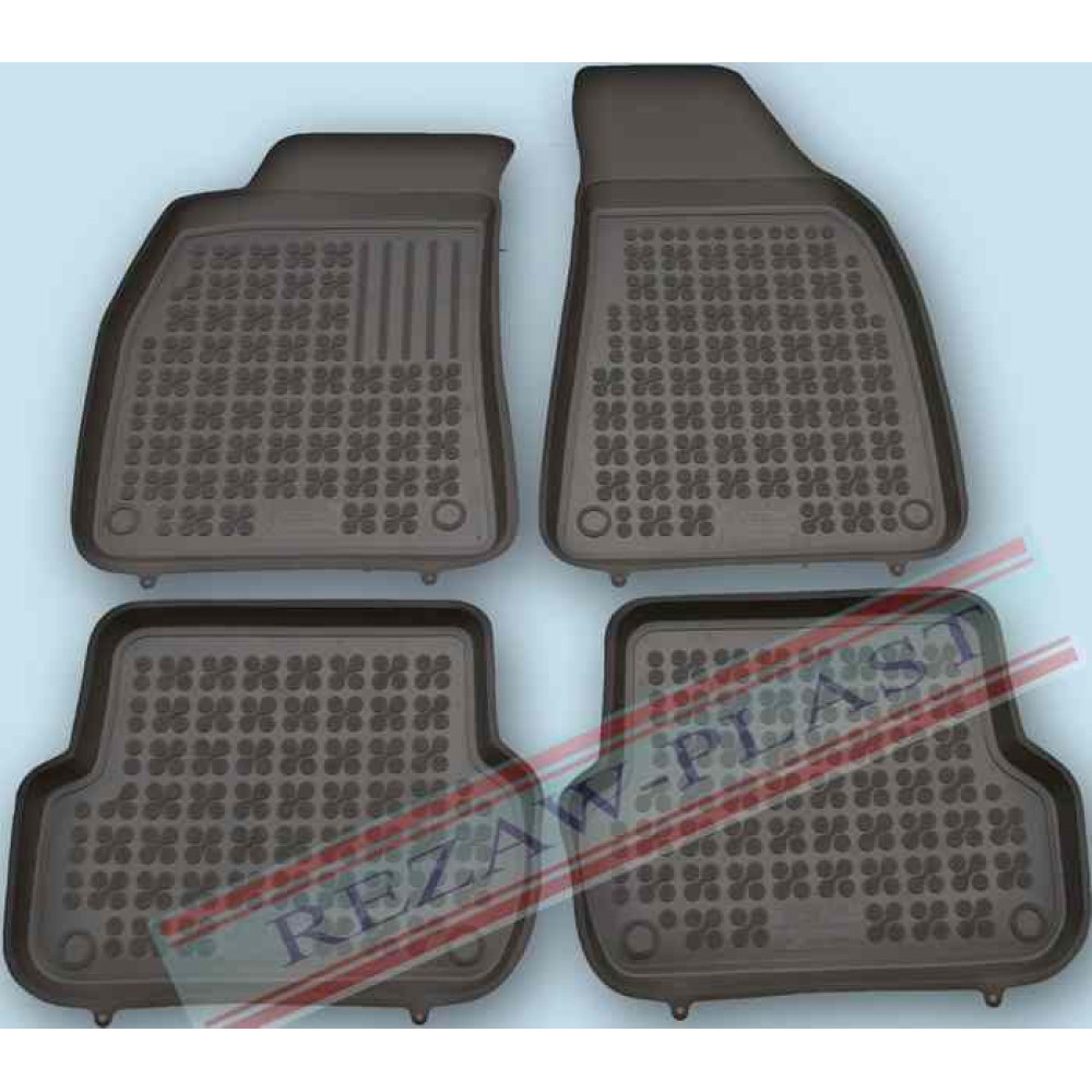 Car rubber floor mats black AUDI A4 (2000-2008) 200301