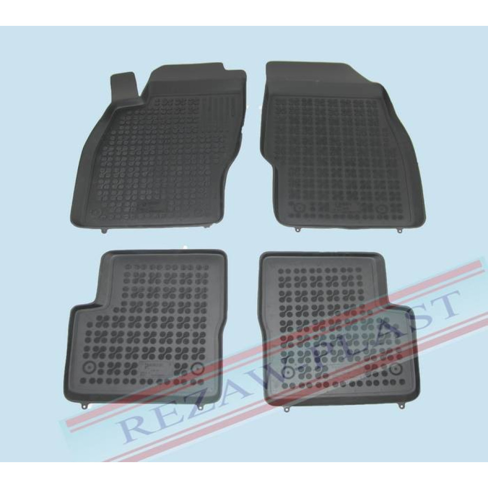 Car rubber floor mats black OPEL CORSA D (2006-...)  200504