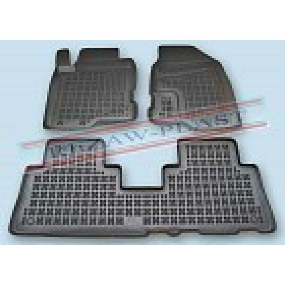 Car rubber floor mats black CHEVROLET CAPTIVA (2006-...)  200511