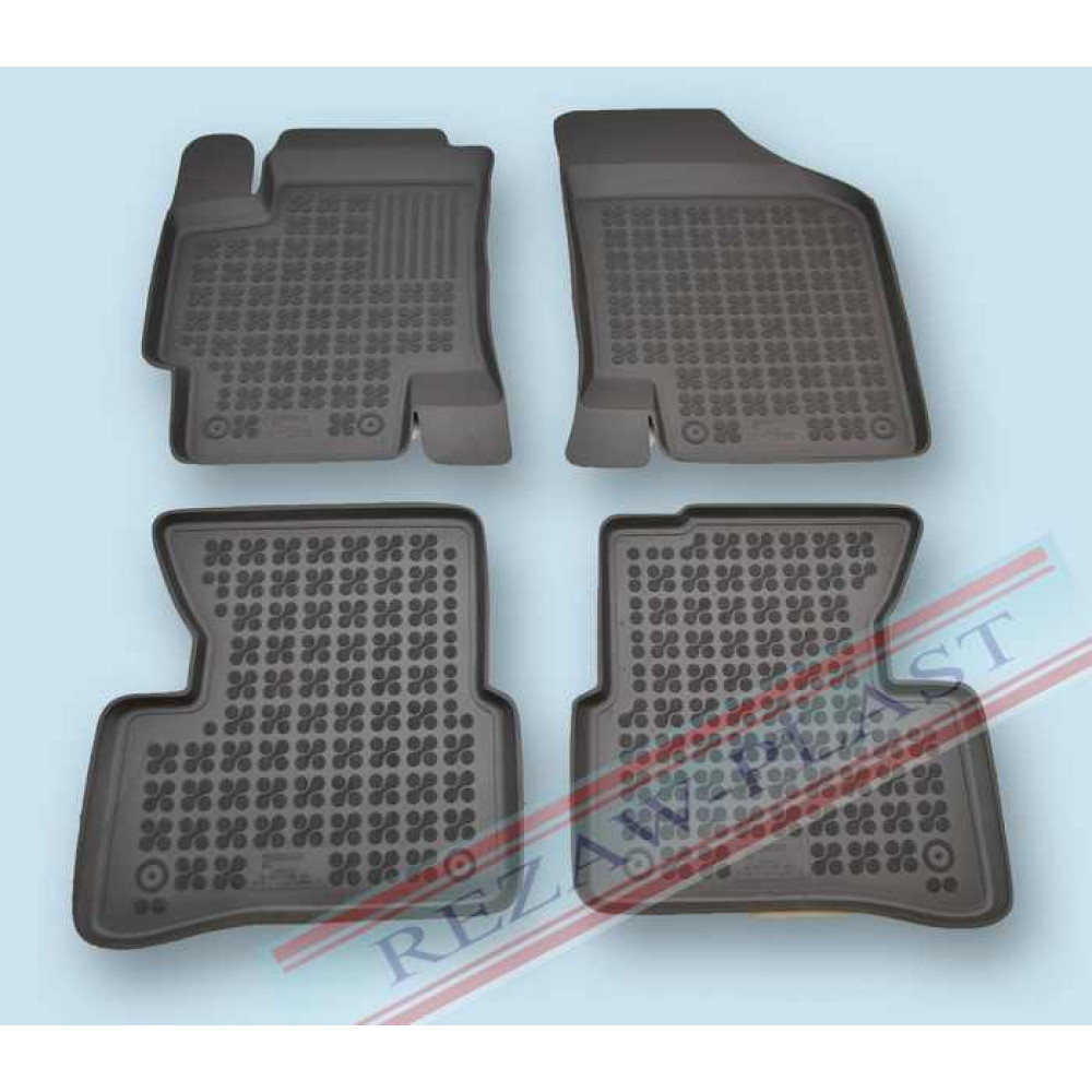 Car rubber floor mats black KIA RIO II (2005-2011)  201002