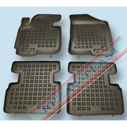 Car rubber floor mats black KIA SPORTAGE III (2010-2015) 201012