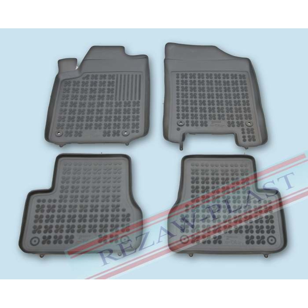 Car rubber floor mats black CITROEN C3 (2002-2009)  with fire exting. 201203