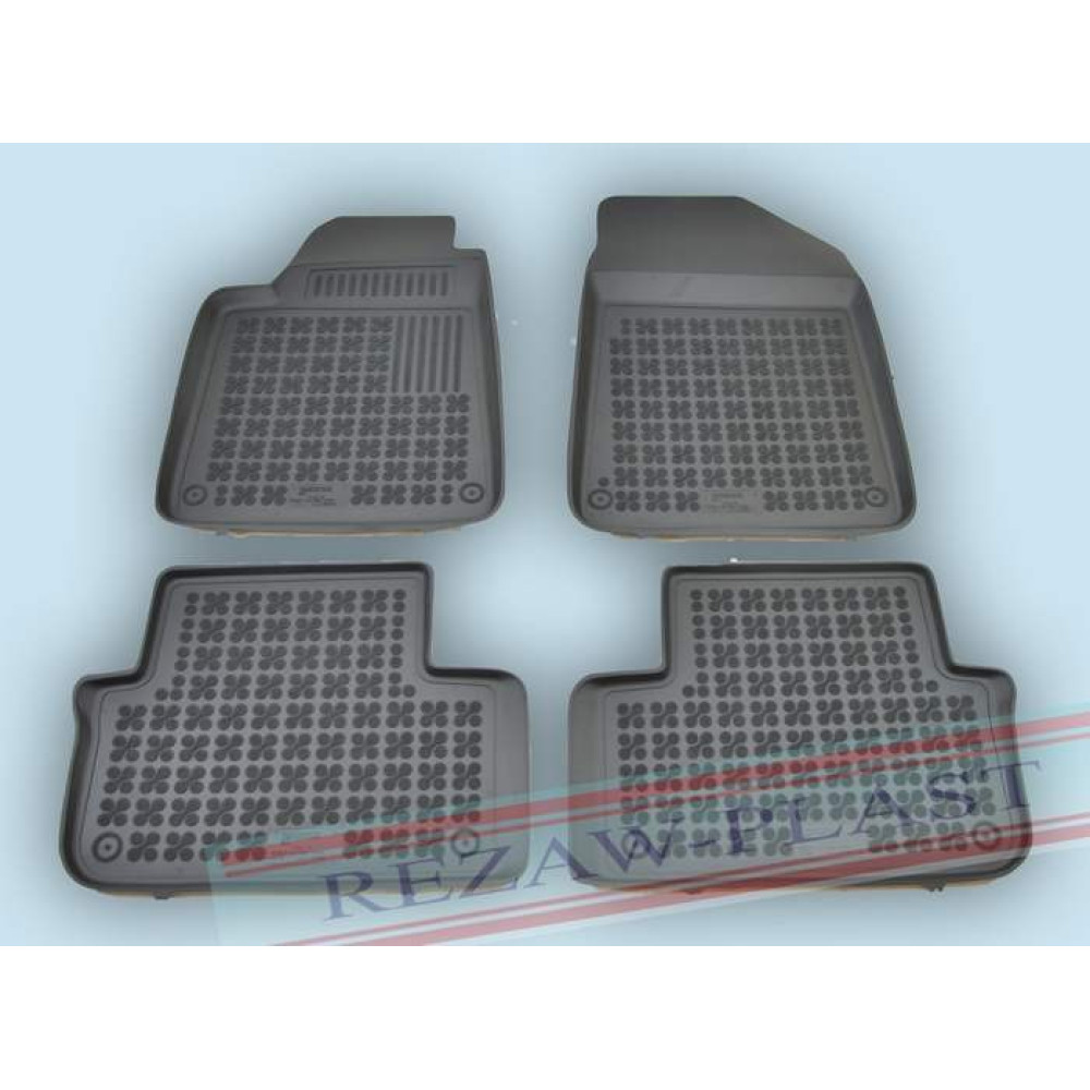 Car rubber floor mats black PEUGEOT 407 (2004-...)  201301