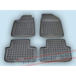 Car rubber floor mats black PEUGEOT 407 (2004-...)  201301