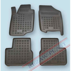 Car rubber floor mats black PEUGEOT 207 (2006-...) with fire exting. 201304