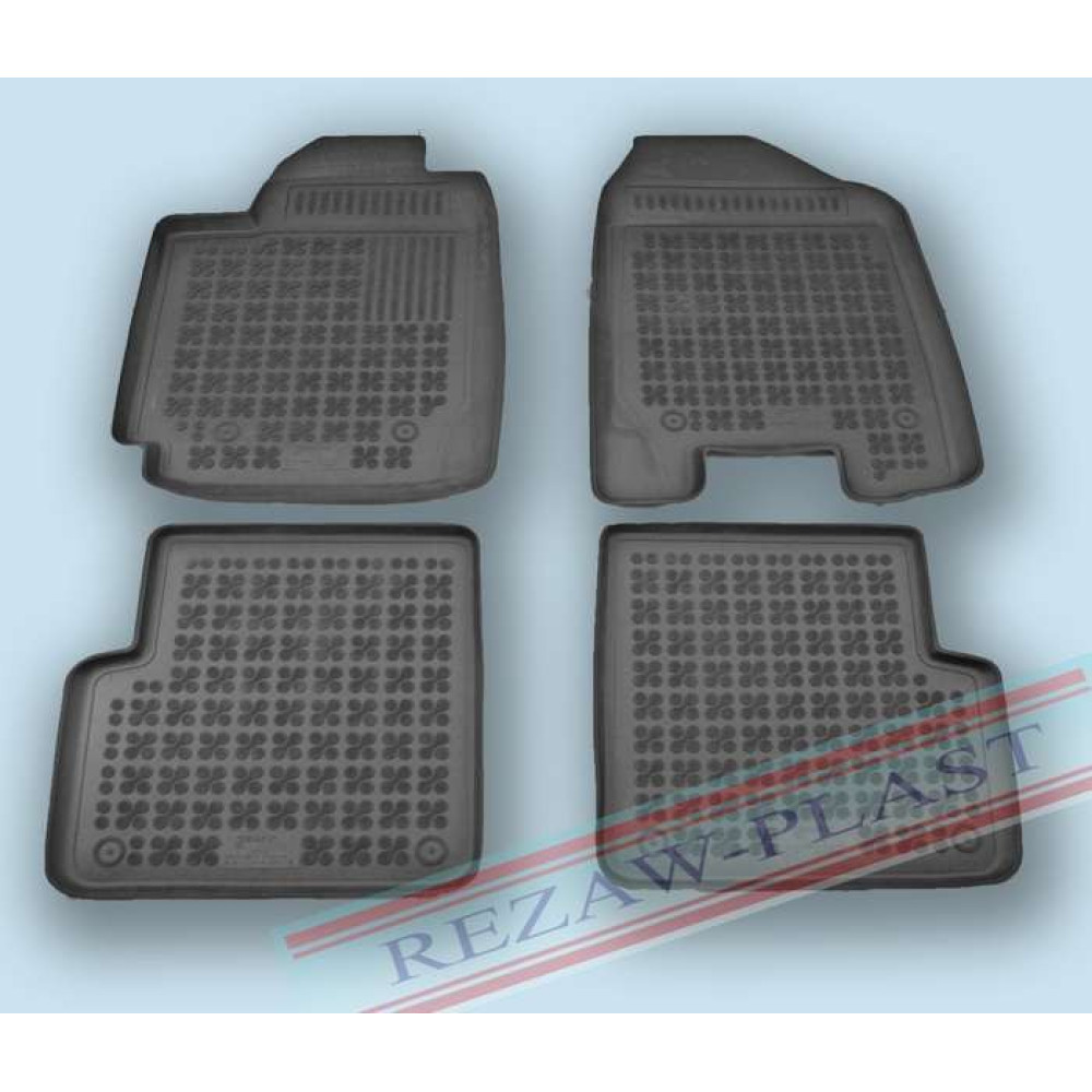 Car rubber floor mats black TOYOTA COROLLA (2000-2006)  with fire exting. 201402