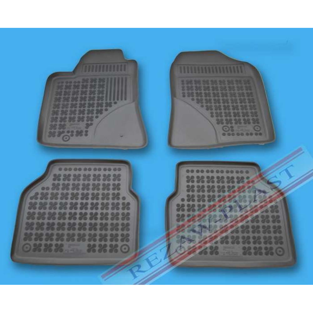 Car rubber floor mats black TOYOTA AVENSIS (2003-2009)  201404