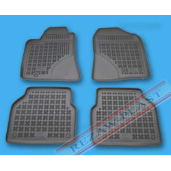 Car rubber floor mats black TOYOTA AVENSIS (2003-2009)  201404
