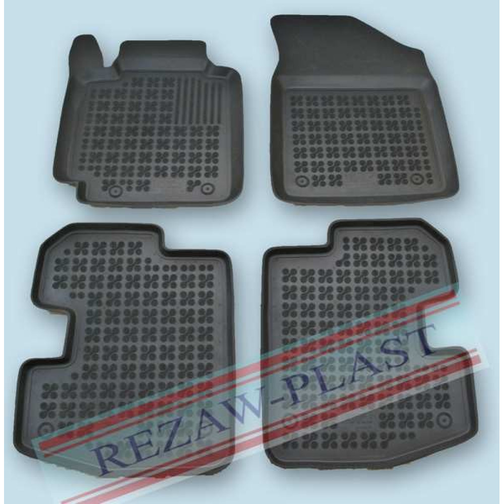 Car rubber floor mats black TOYOTA YARIS I (1998-2005) (3d.) 201417