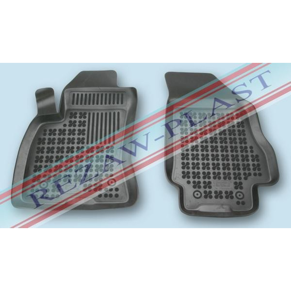 Car rubber floor mats black FIAT DOBLO II (2009-...) (2s.) 201511