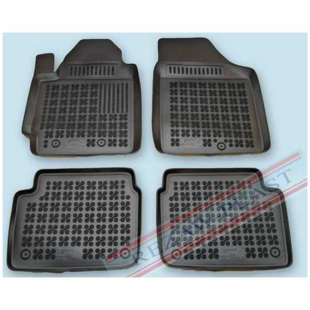 Car rubber floor mats black HYUNDAI i10 (2007-2014) 201601