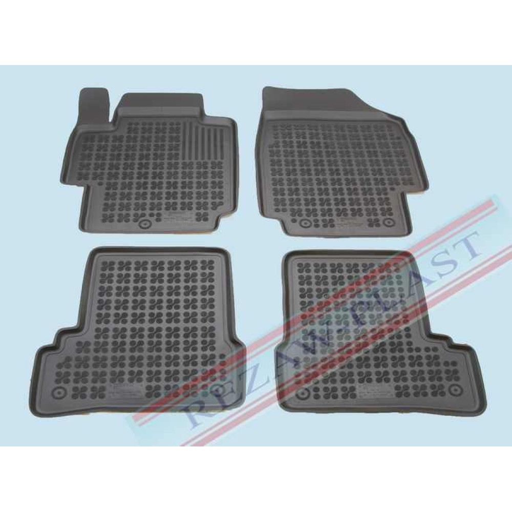 Car rubber floor mats black NISSAN MICRA (2007-2010) 201801