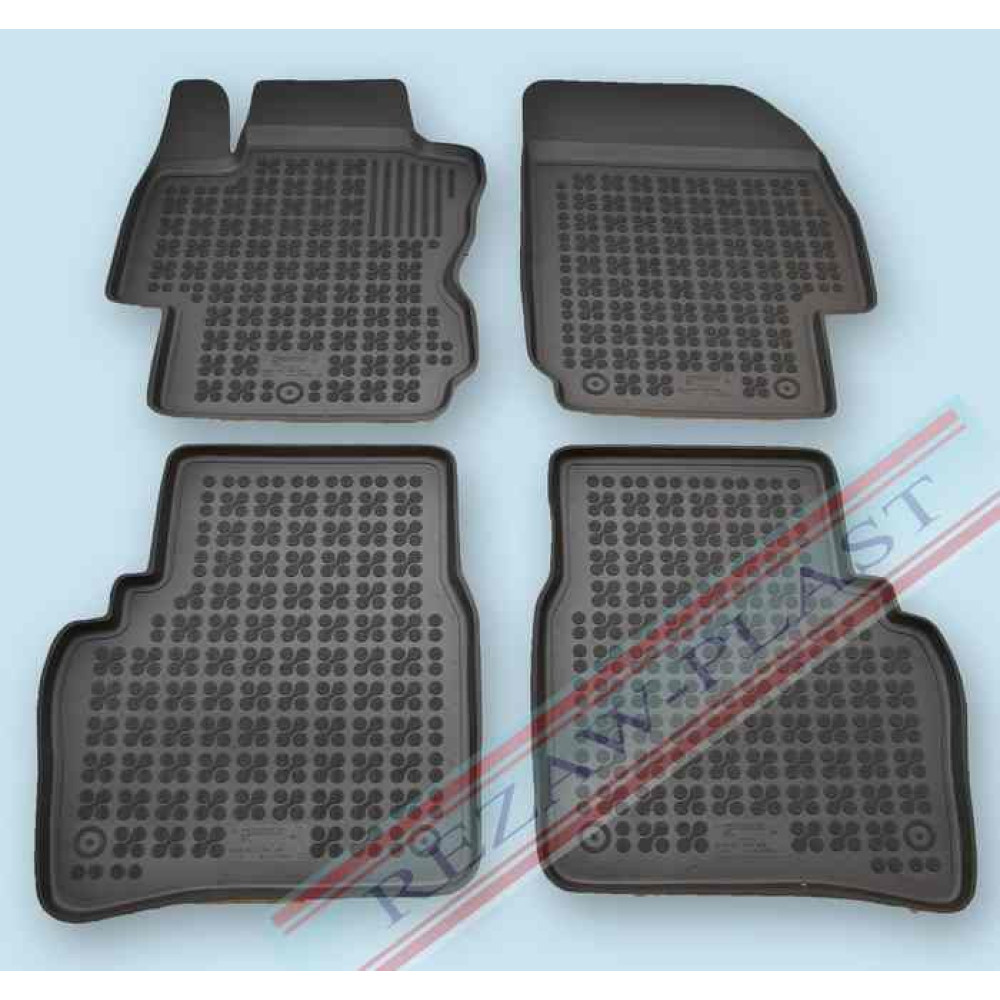 Car rubber floor mats black NISSAN NOTE (2006-2013)  201802