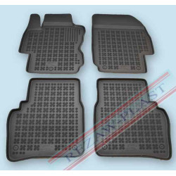 Car rubber floor mats black NISSAN NOTE (2006-2013)  201802