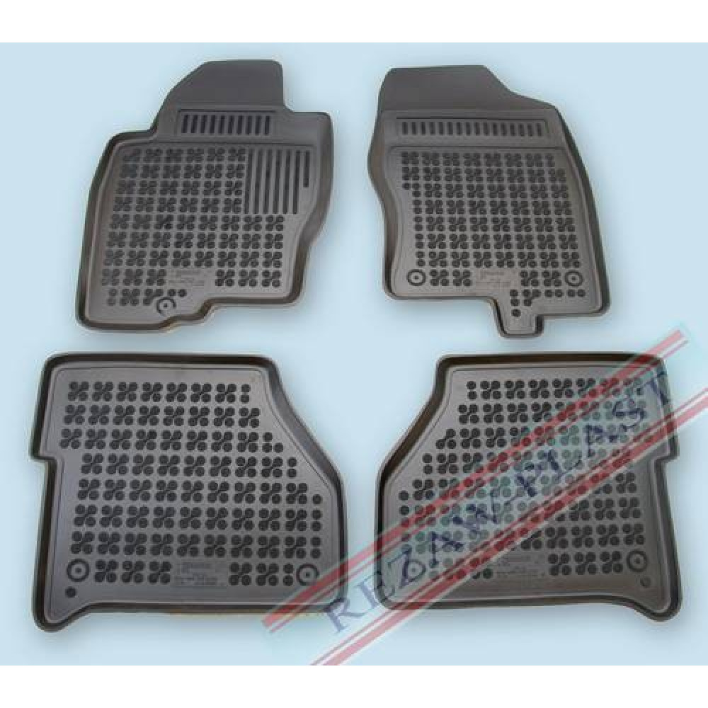 Car rubber floor mats black NISSAN NAVARA (2005-...)  201803