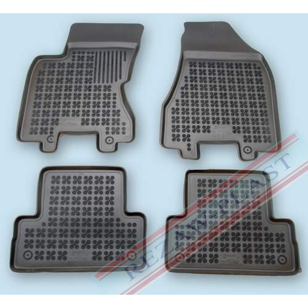 Car rubber floor mats black NISSAN X-TRAIL II (2007-...)  201806